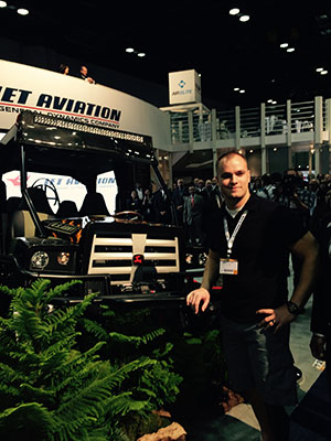 Jet Aviation Presents Nathan Shumaker with Customized John Deere Vehicle