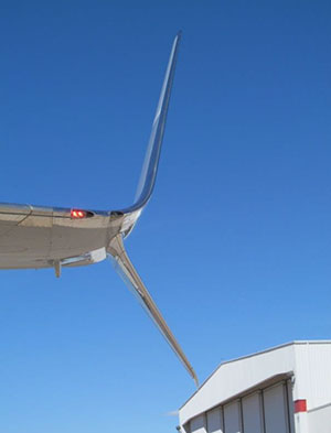 BizJet Delivers BBJ with Newly Installed Split Scimitar Winglet Modification